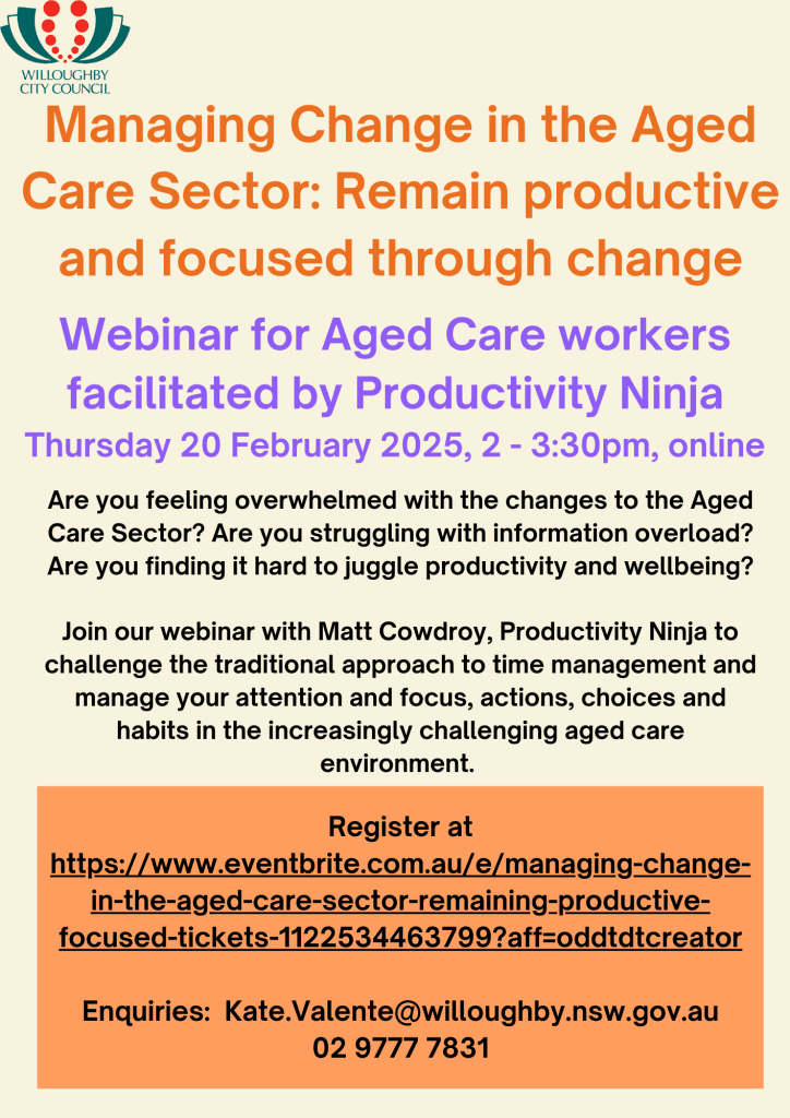 Managing Change in Aged Care event description